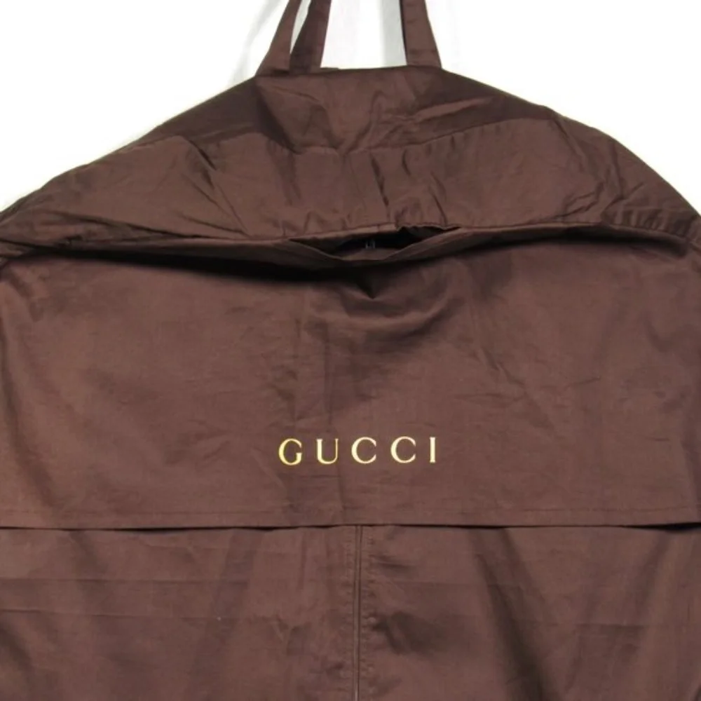 Gucci Garment Bag Dust Cover with Handles Brown